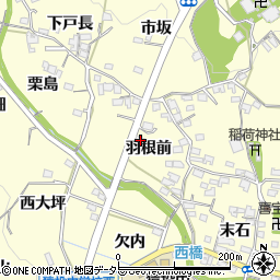 愛知県豊田市加納町羽根前28周辺の地図