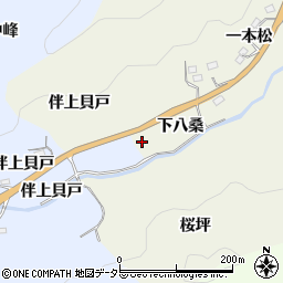 愛知県豊田市新盛町伴上貝戸周辺の地図