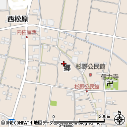 愛知県愛西市内佐屋町郷86周辺の地図