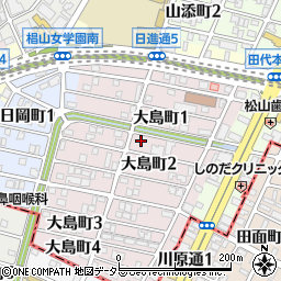 愛知県名古屋市千種区大島町2丁目9周辺の地図