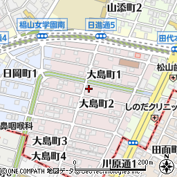 愛知県名古屋市千種区大島町2丁目8周辺の地図