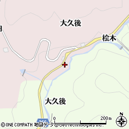 愛知県豊田市玉野町桧木周辺の地図