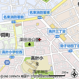 愛知県名古屋市名東区高針3丁目502周辺の地図
