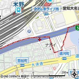 愛知県名古屋市中川区百船町1-11周辺の地図