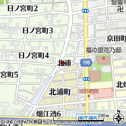 愛知県名古屋市中村区高須賀町北浦周辺の地図