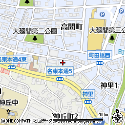 愛知県名古屋市名東区高間町140周辺の地図