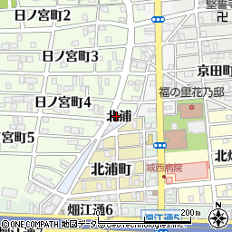 愛知県名古屋市中村区高須賀町（北浦）周辺の地図