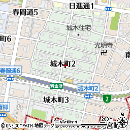 愛知県名古屋市千種区城木町周辺の地図