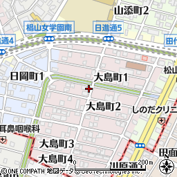 愛知県名古屋市千種区大島町2丁目7周辺の地図