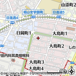 愛知県名古屋市千種区大島町2丁目30周辺の地図