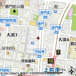 なか卯大須店周辺の地図