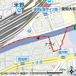 愛知県名古屋市中川区百船町1周辺の地図