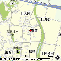愛知県豊田市加納町落合周辺の地図