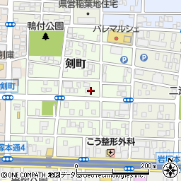 愛知県名古屋市中村区剣町181周辺の地図