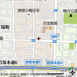 愛知県名古屋市中村区小鴨町102周辺の地図