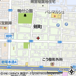 愛知県名古屋市中村区剣町177周辺の地図