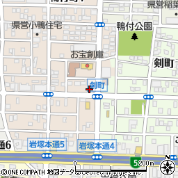 愛知県名古屋市中村区小鴨町95周辺の地図