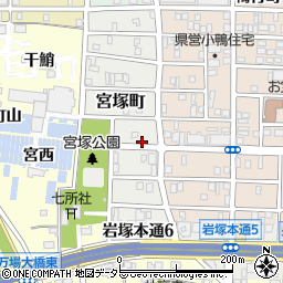 愛知県名古屋市中村区宮塚町周辺の地図
