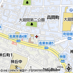 愛知県名古屋市名東区高間町136周辺の地図
