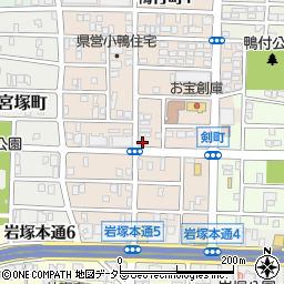 愛知県名古屋市中村区小鴨町104周辺の地図