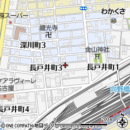 愛知県名古屋市中村区長戸井町2丁目7周辺の地図