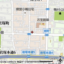 愛知県名古屋市中村区小鴨町103周辺の地図