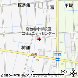 愛知県津島市百町柿割17周辺の地図