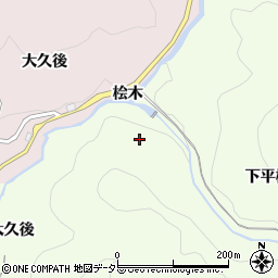 愛知県豊田市二タ宮町（下平樫）周辺の地図