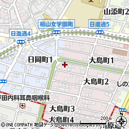 愛知県名古屋市千種区大島町2丁目2周辺の地図