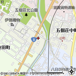 滋賀県東近江市五個荘中町91周辺の地図