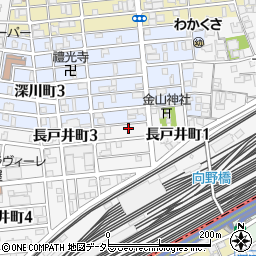 愛知県名古屋市中村区長戸井町2丁目4周辺の地図