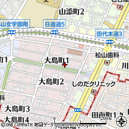 愛知県名古屋市千種区大島町1丁目86周辺の地図