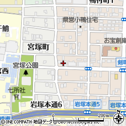 愛知県名古屋市中村区小鴨町107-5周辺の地図