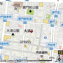 愛知県名古屋市中区大須3丁目21-1周辺の地図