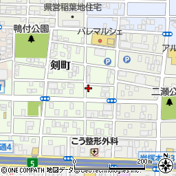 愛知県名古屋市中村区剣町137周辺の地図