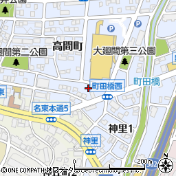 愛知県名古屋市名東区高間町168周辺の地図