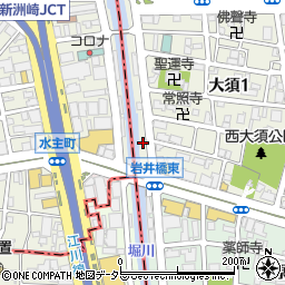 アイペック名古屋大須第５駐車場周辺の地図