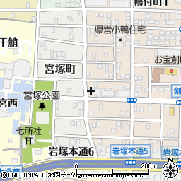 愛知県名古屋市中村区小鴨町107-1周辺の地図