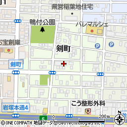 愛知県名古屋市中村区剣町145周辺の地図