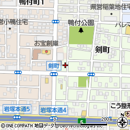 愛知県名古屋市中村区剣町155周辺の地図