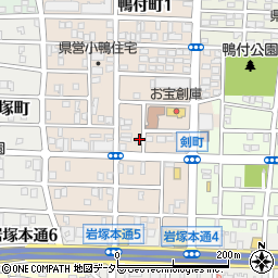 愛知県名古屋市中村区小鴨町101周辺の地図