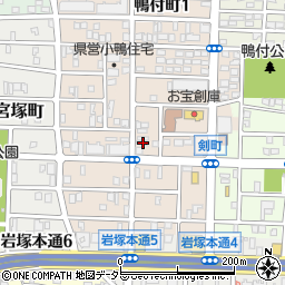 愛知県名古屋市中村区小鴨町84周辺の地図