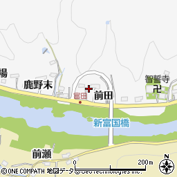 愛知県豊田市富田町前田周辺の地図