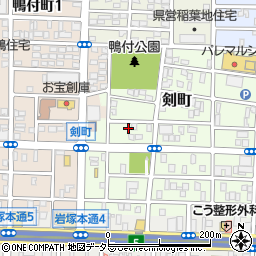 愛知県名古屋市中村区剣町152周辺の地図