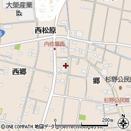 愛知県愛西市内佐屋町郷23周辺の地図