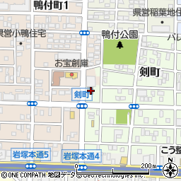 愛知県名古屋市中村区剣町158周辺の地図