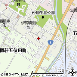 滋賀県東近江市五個荘中町189周辺の地図