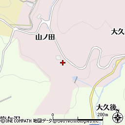 愛知県豊田市玉野町山ノ田周辺の地図