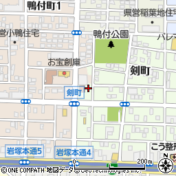 愛知県名古屋市中村区剣町156周辺の地図
