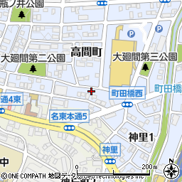 愛知県名古屋市名東区高間町163周辺の地図